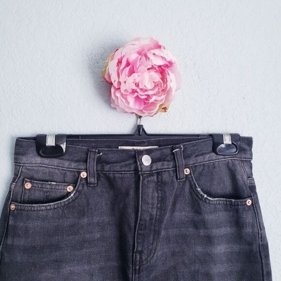 Free People Black Denim Skirt - Picture 4 of 6